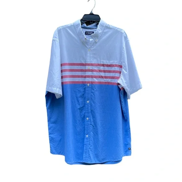 Chaps Short Sleeve Patriotic Shirt Size XXL - Picture 2 of 12